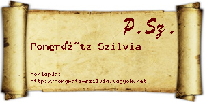 Pongrátz Szilvia névjegykártya